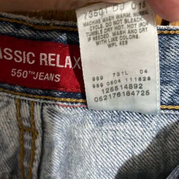 Rare Levi’s Women’s 550 Classic Relaxed Tapered for Petite Y2K/Retro Sz-25/26 - Picture 7 of 9